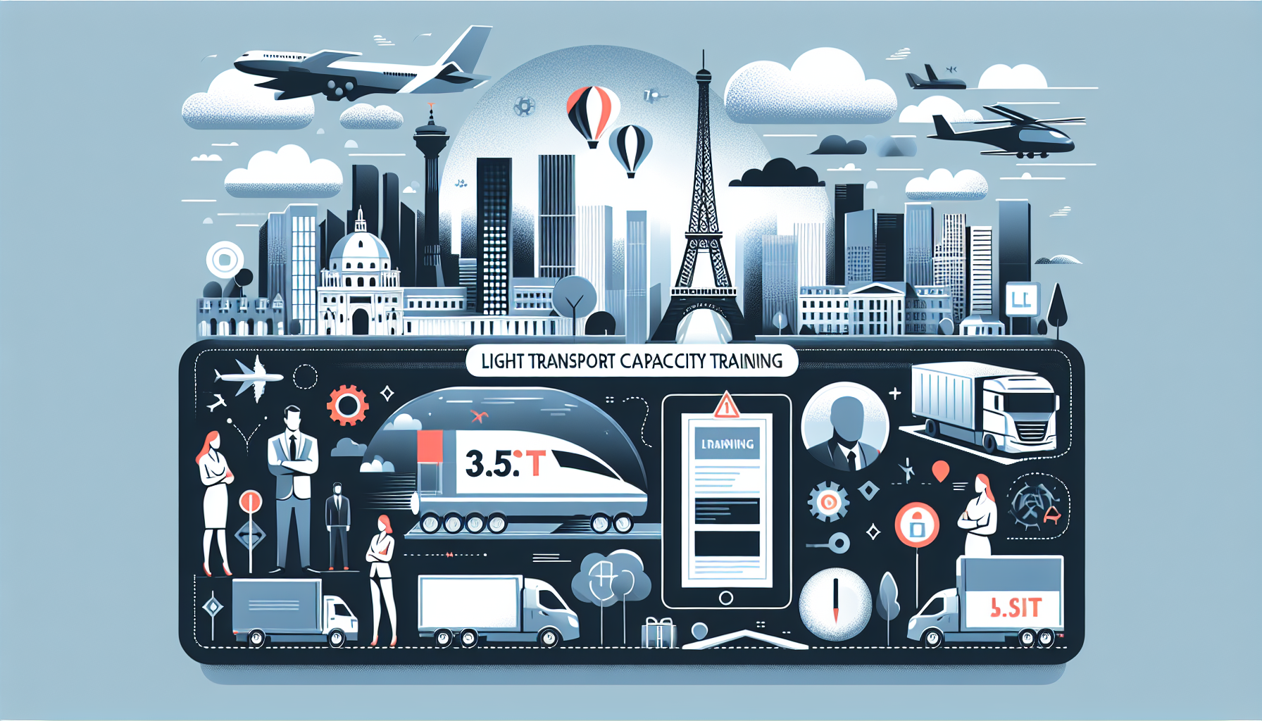 Illustration de l'article de blog Formation Capacité 3,5 t : Objectifs et compétences clés de la qualification au transport léger