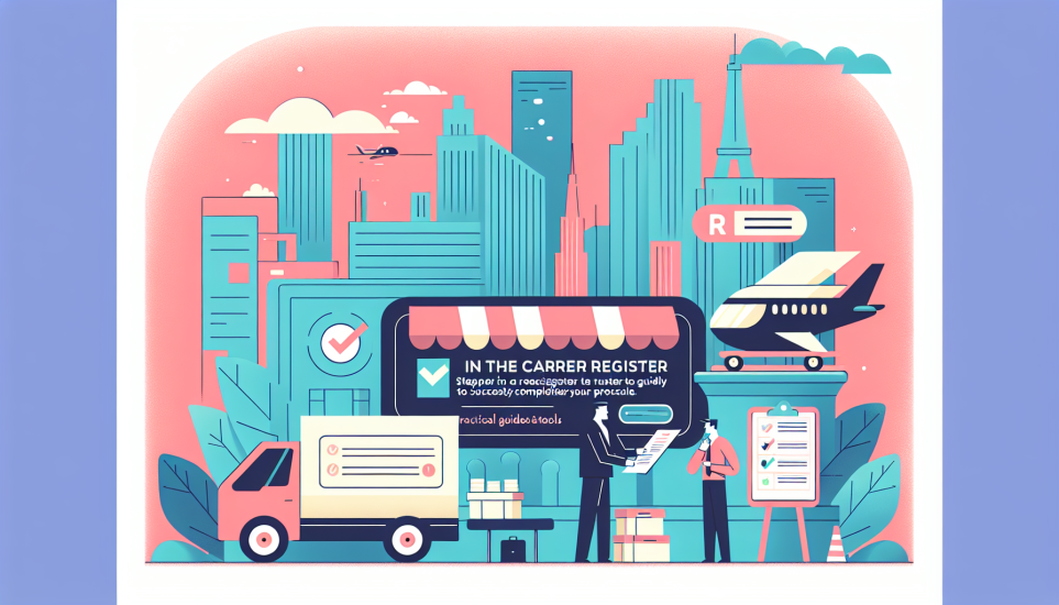 Illustration de l'article de blog Inscription au registre des transporteurs : guide pas-à-pas pour réussir votre démarche