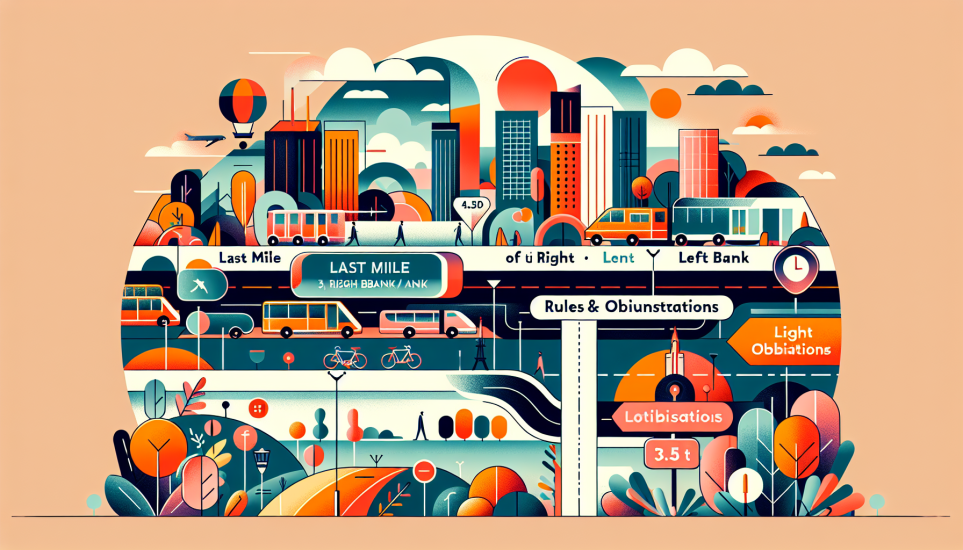 Illustration de l'article de blog Dernier kilomètre rive droite/rive gauche : comprendre les obligations pour le transport léger